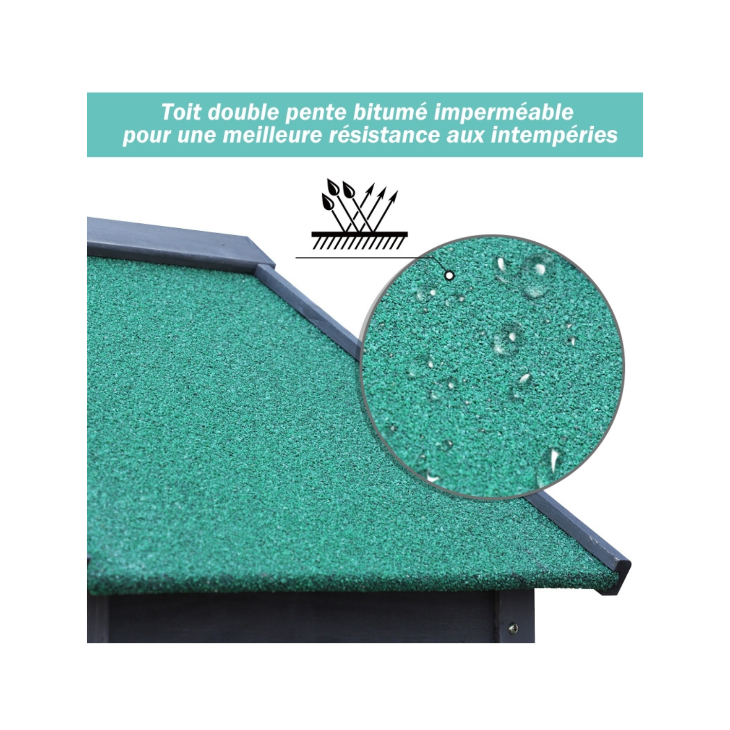 Abri de Jardin en Pin Massif Gris – 1,19 m² – Armoire de Rangement Robuste - Miniature 2