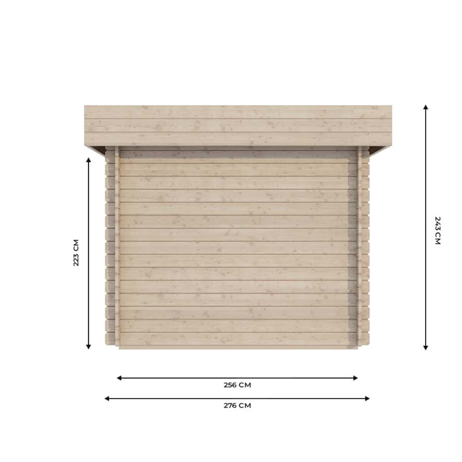 Abri moto en bois ROVETO 12m² – 28mm - Miniature 3